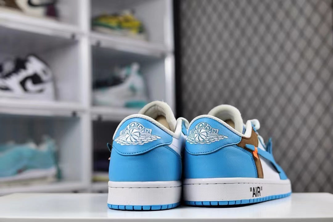 AJ1 Low X OW Customs University Blue
