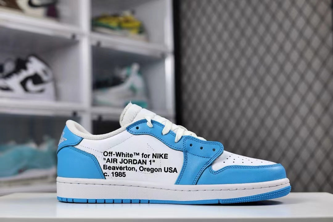 AJ1 Low X OW Customs University Blue