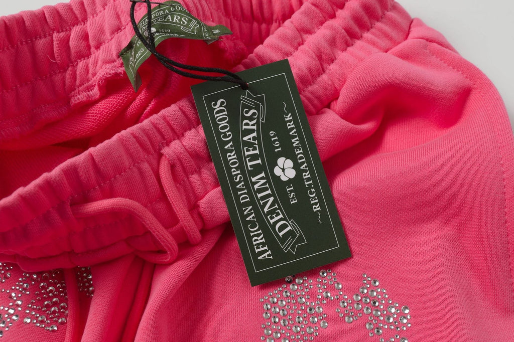 Denim Tears Cashmere Swarovski Cotton Wreath Shorts