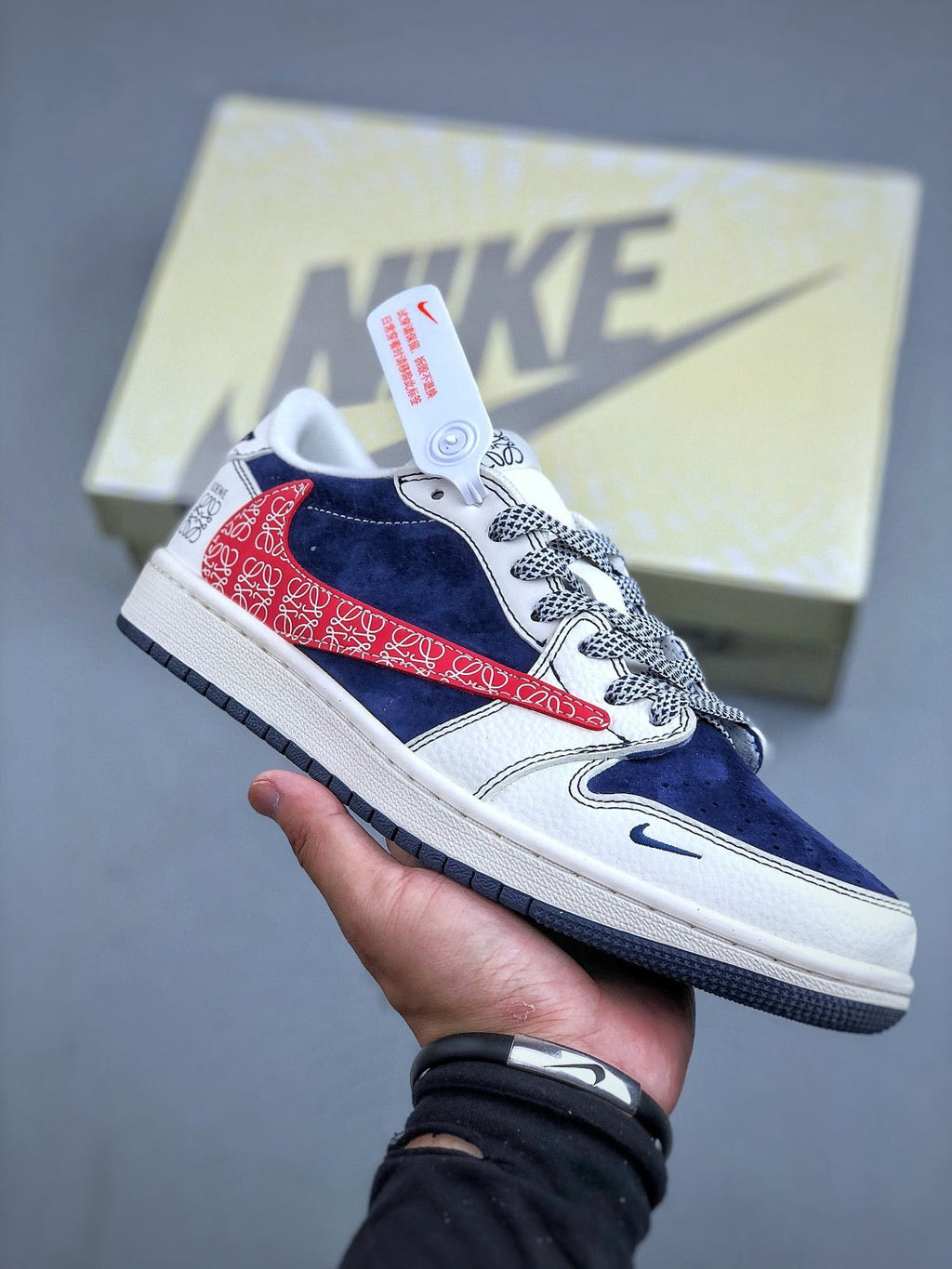 AJ1 Low Travis Scott x Loewe Monogram Customs