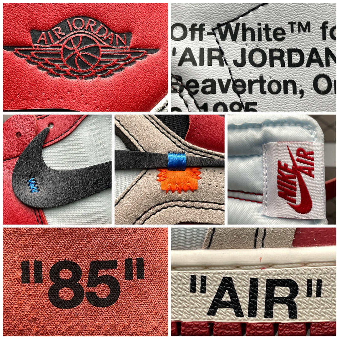 AJ1 X OW Chicago Red