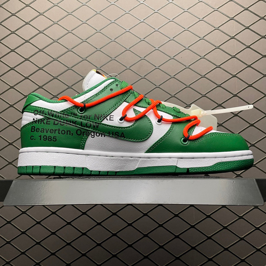 Dunk Low X OW Pine Green