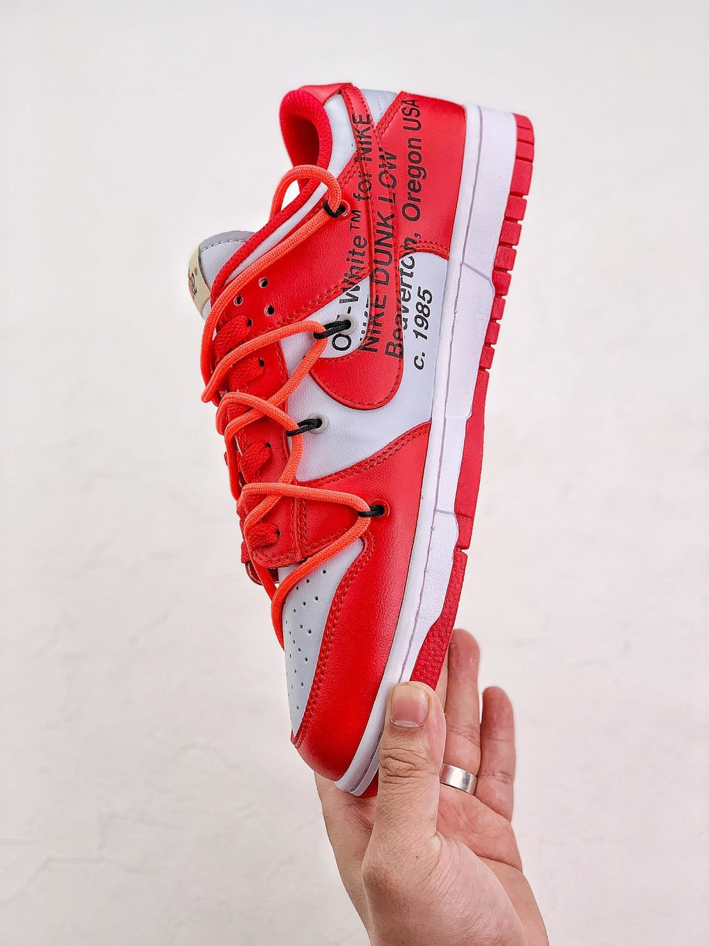 Dunk Low X OW University Red