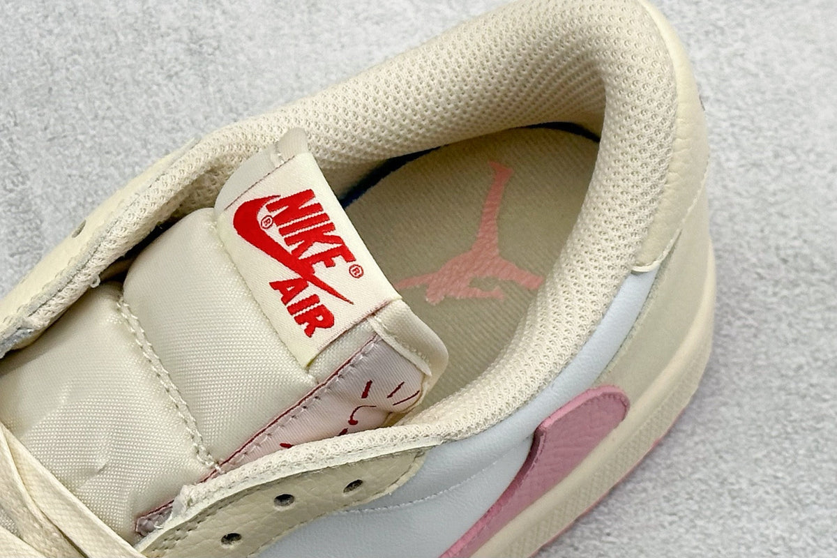 AJ1 Low Travis Scott Shy Pink